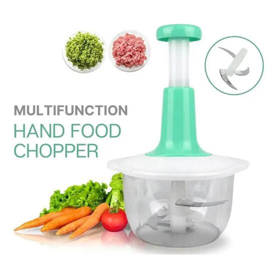 Manual Hand Push Chopper | Multi-functional Vegetable Meat Grinder, Grater, Chopper